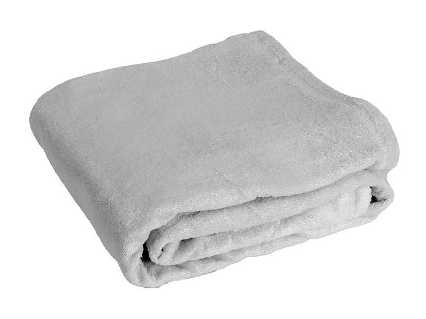 Manta plaid gris plata 130x170cm FLANBERG - SACASA