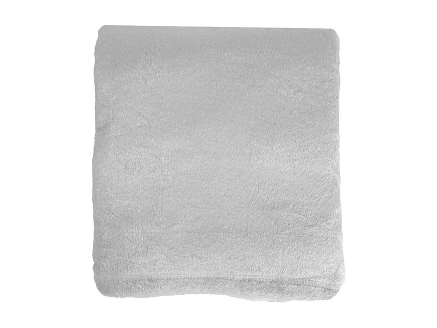 Manta plaid gris plata 130x170cm FLANBERG - SACASA