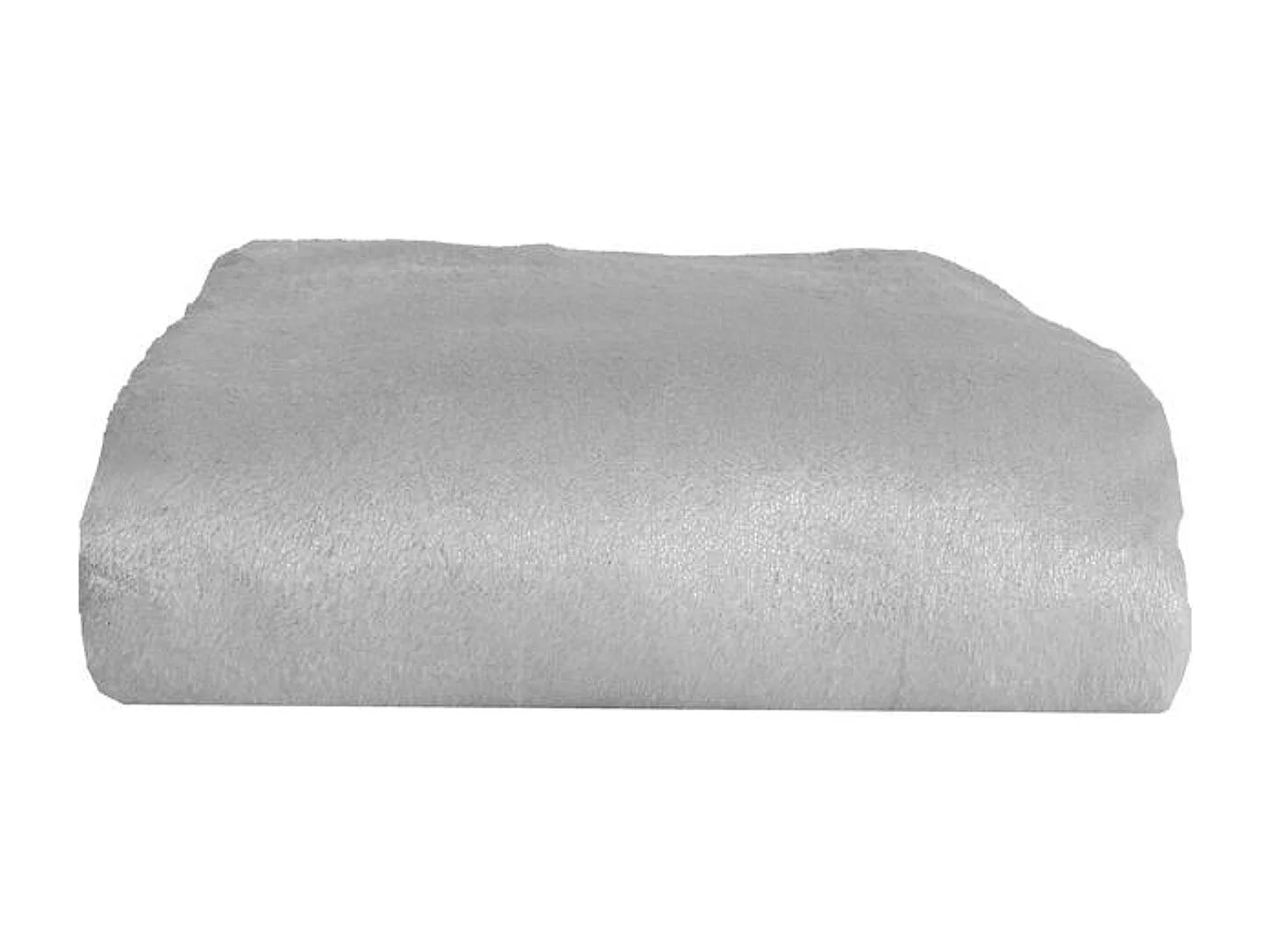 Manta plaid gris plata 130x170cm FLANBERG - SACASA