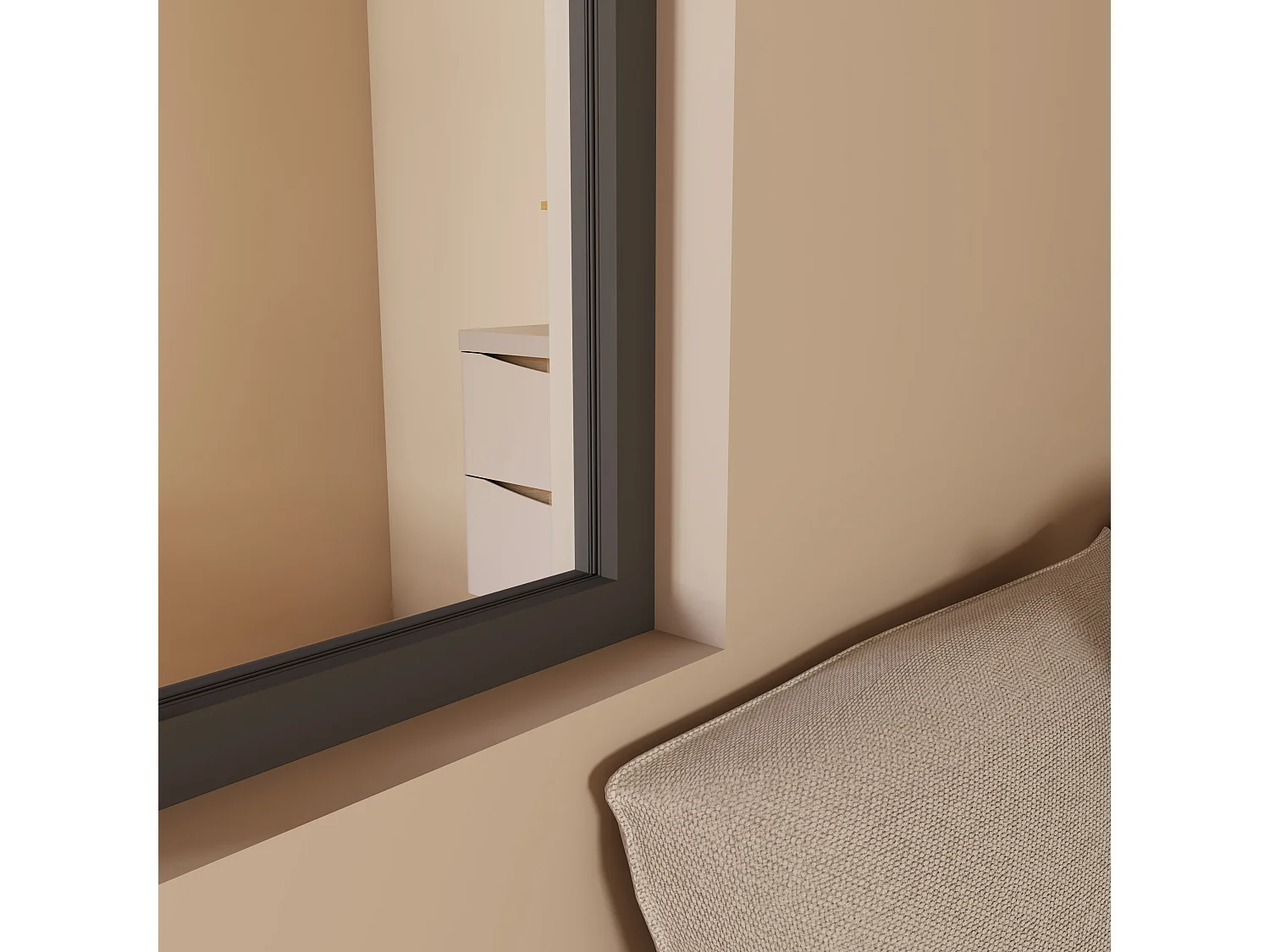 Verrière Atelier en aluminium noir mat 63x108cm - Kit COMPLET 2 carreaux avec profilé de finition latérale pour installation sur 3 murs