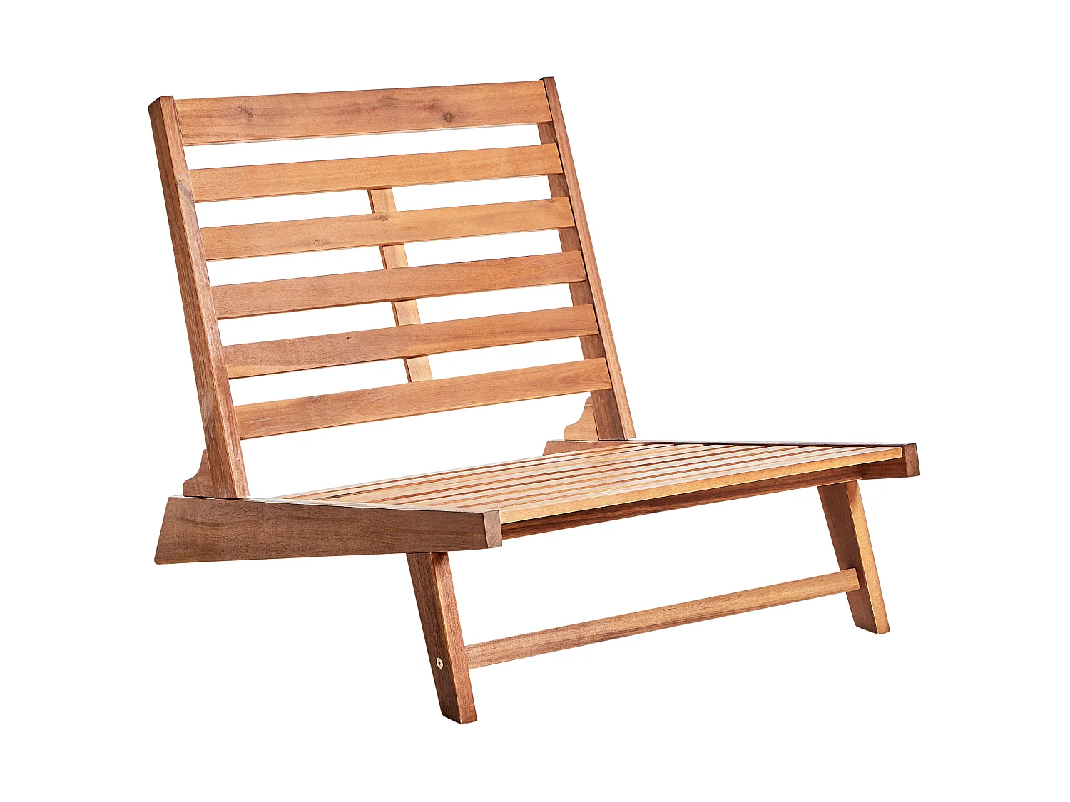 Lot de 2 chaises de jardin avec coussins MICCIANO Acacia Blanc cassé
