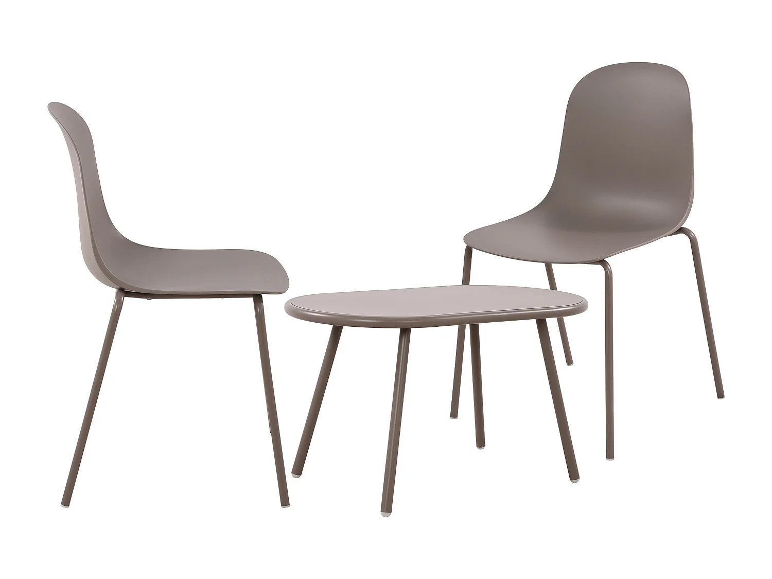 Ensemble de jardin - Table + 2 Chaises - Veldin