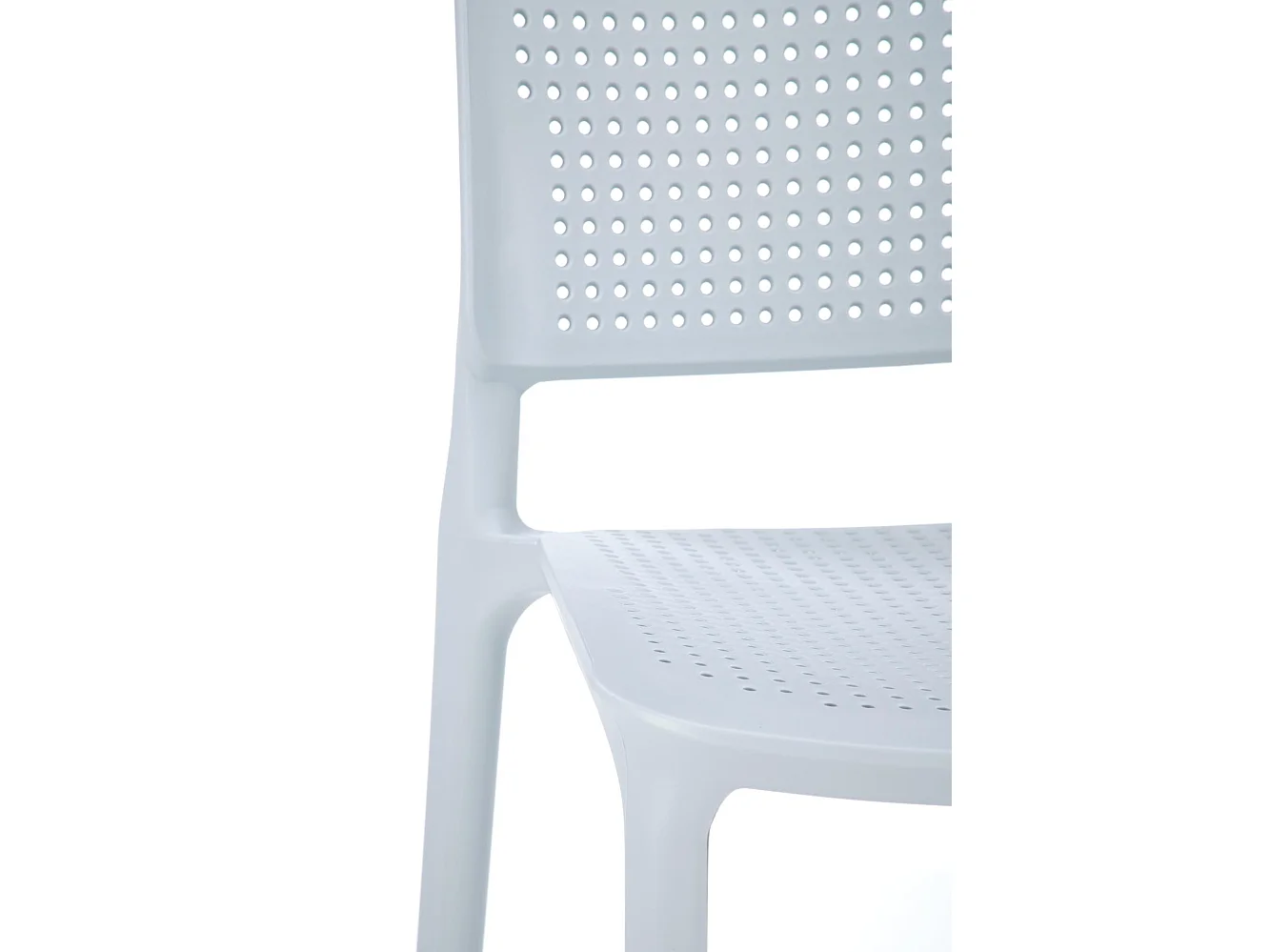 Chaise design polypropylène grise bleu Samba