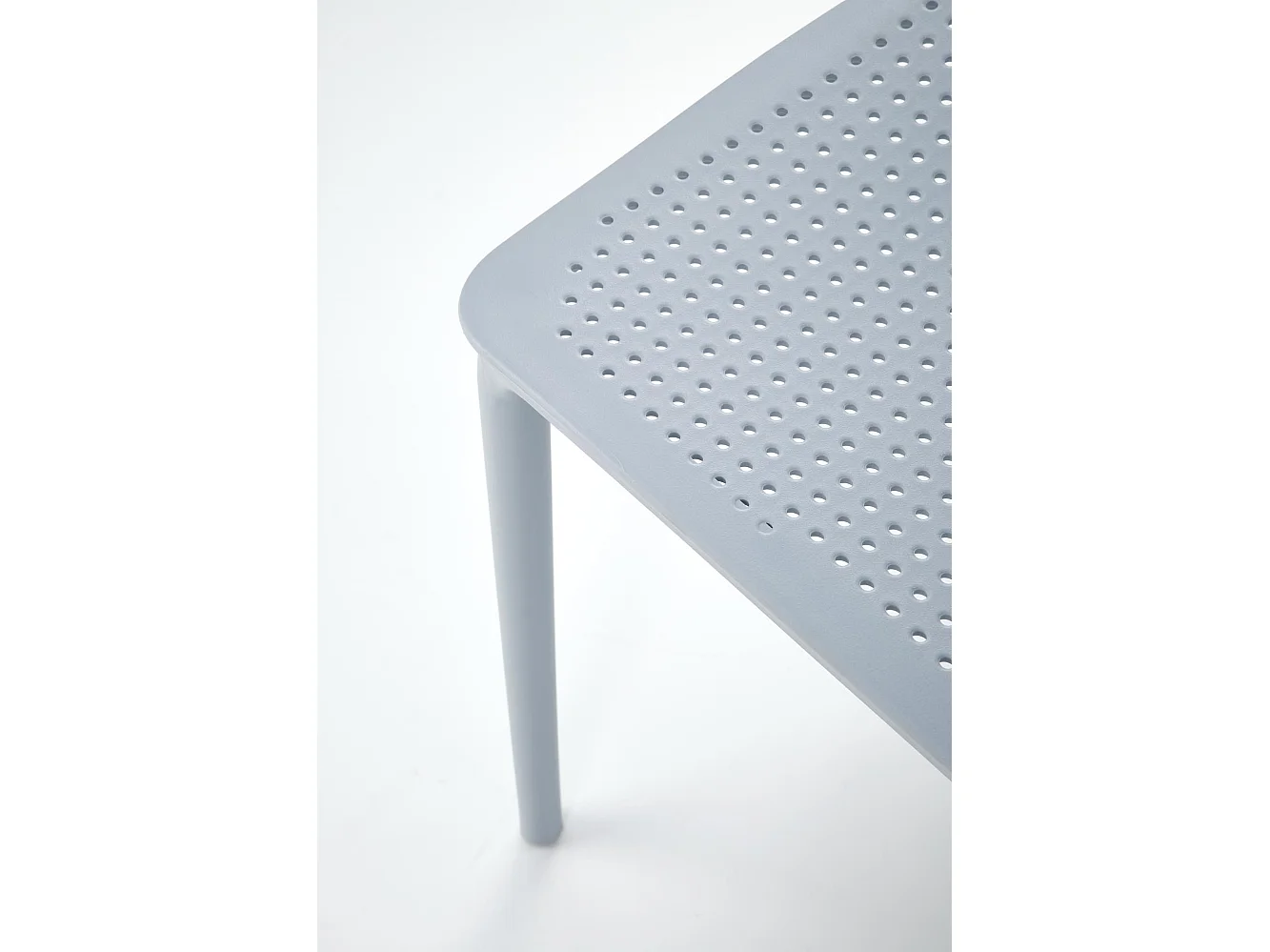 Chaise design polypropylène grise bleu Samba