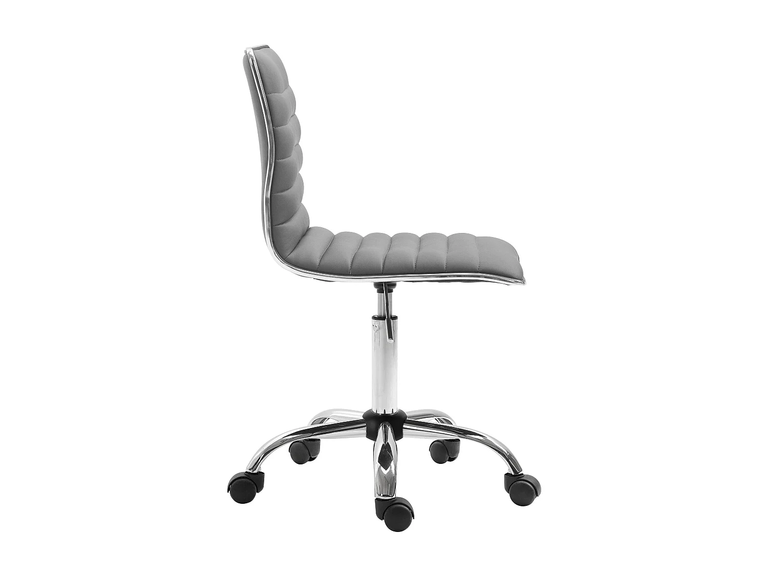 Tabouret de bureau - Similicuir - Gris - Alamosa