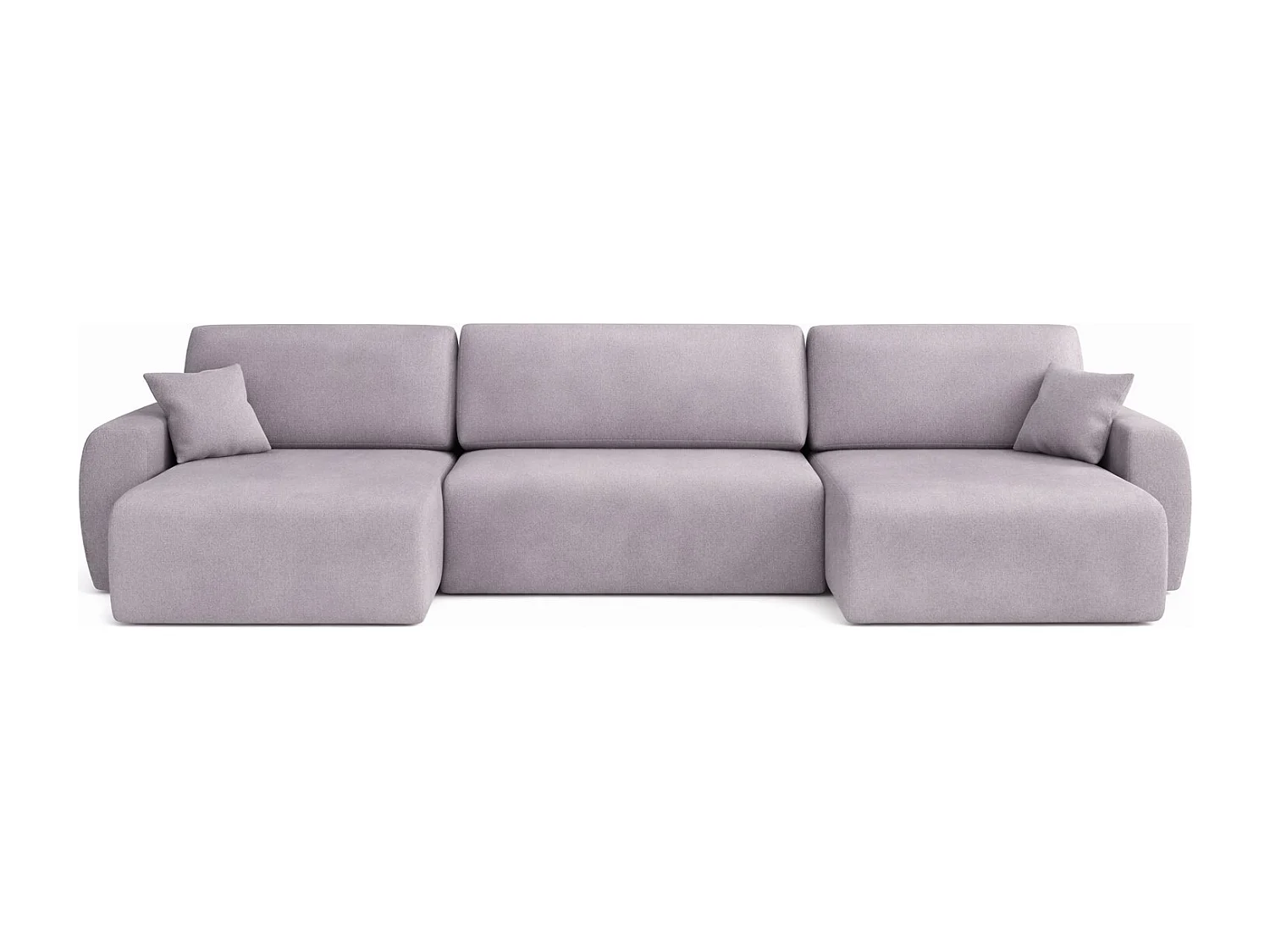 Divano angolare con funzione letto e contenitore a U Ariel U, velluto Salvador, Grigio