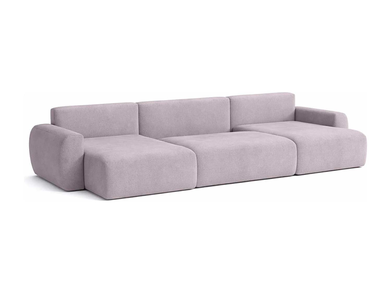 Divano angolare con funzione letto e contenitore a U Ariel U, velluto Salvador, Grigio