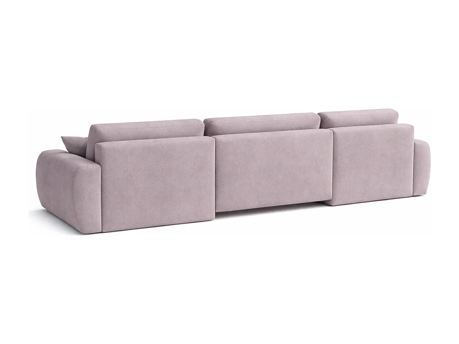 Divano angolare con funzione letto e contenitore a U Ariel U, velluto Salvador, Grigio