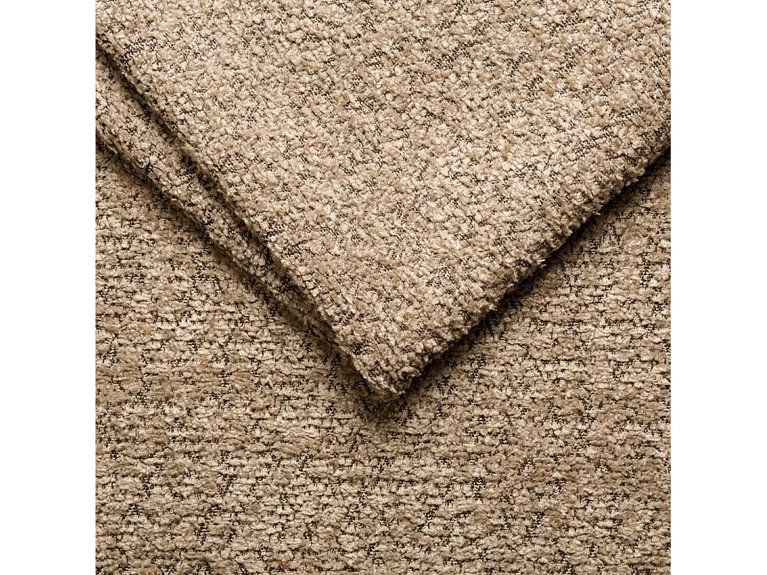 Divano angolare a L BALOO L, tessuto chenille Arena, Beige scuro, Sinistra