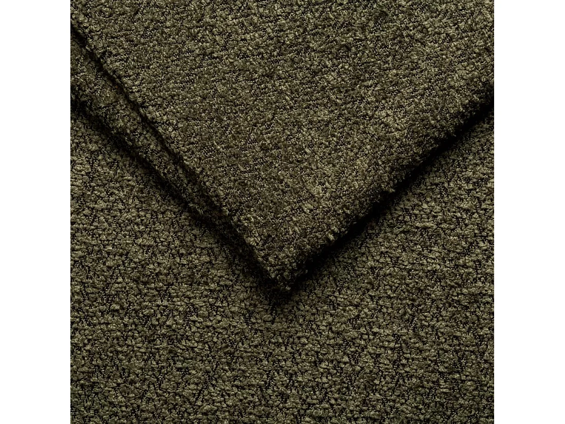 Divano angolare a L BALOO L, tessuto chenille Arena, Verde, Sinistra