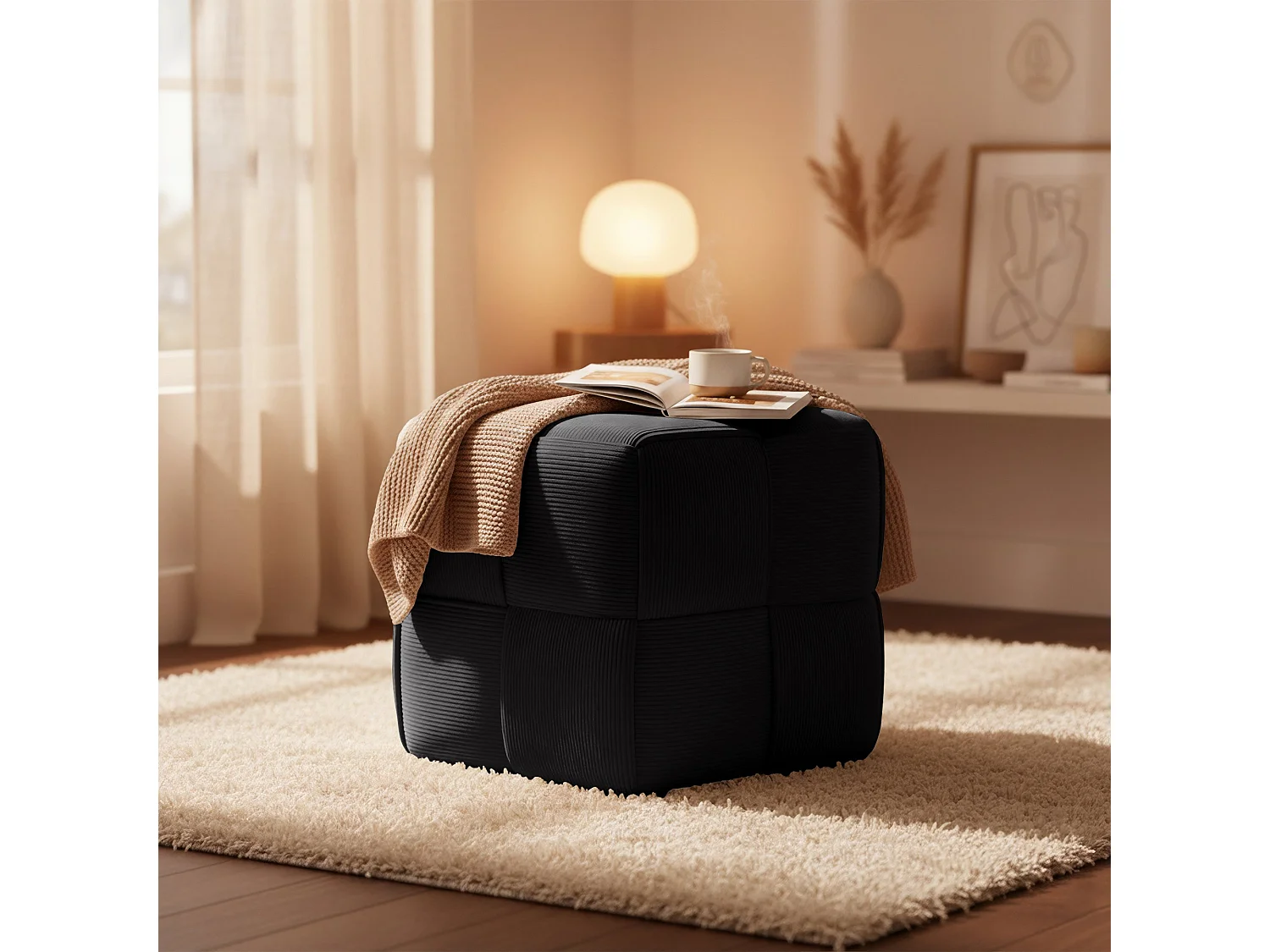 Tabouret - Cordon & Blanc - Gris foncé - Forinta