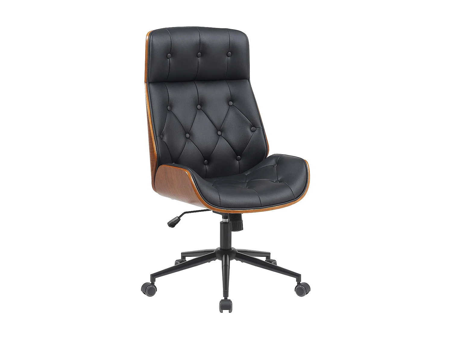 Chaise de bureau - Bois - Noir - Martil