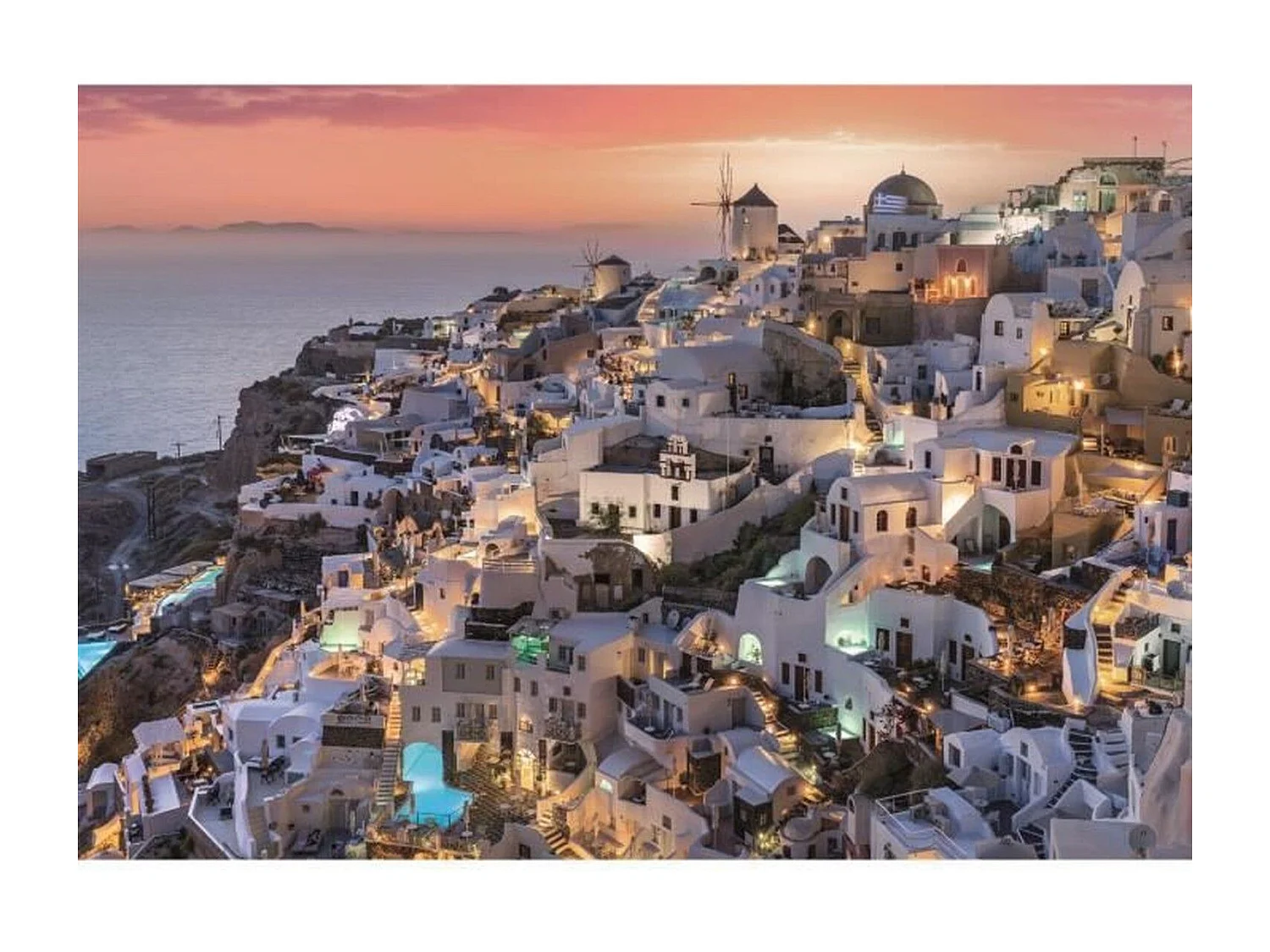 Rompecabezas de 1000 piezas Sombras de Santorini