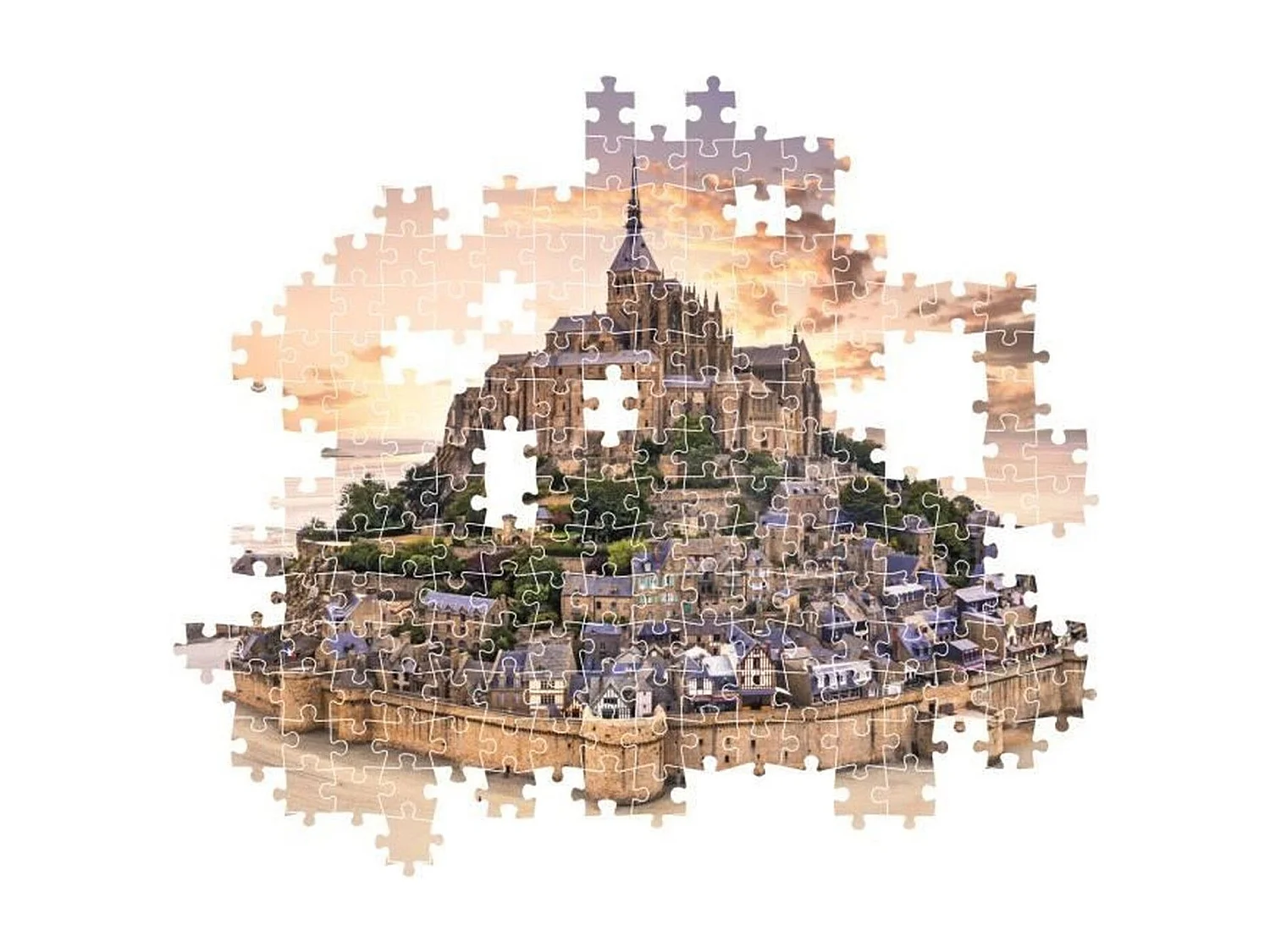 Rompecabezas de 1500 piezas del Mont Saint-Michel