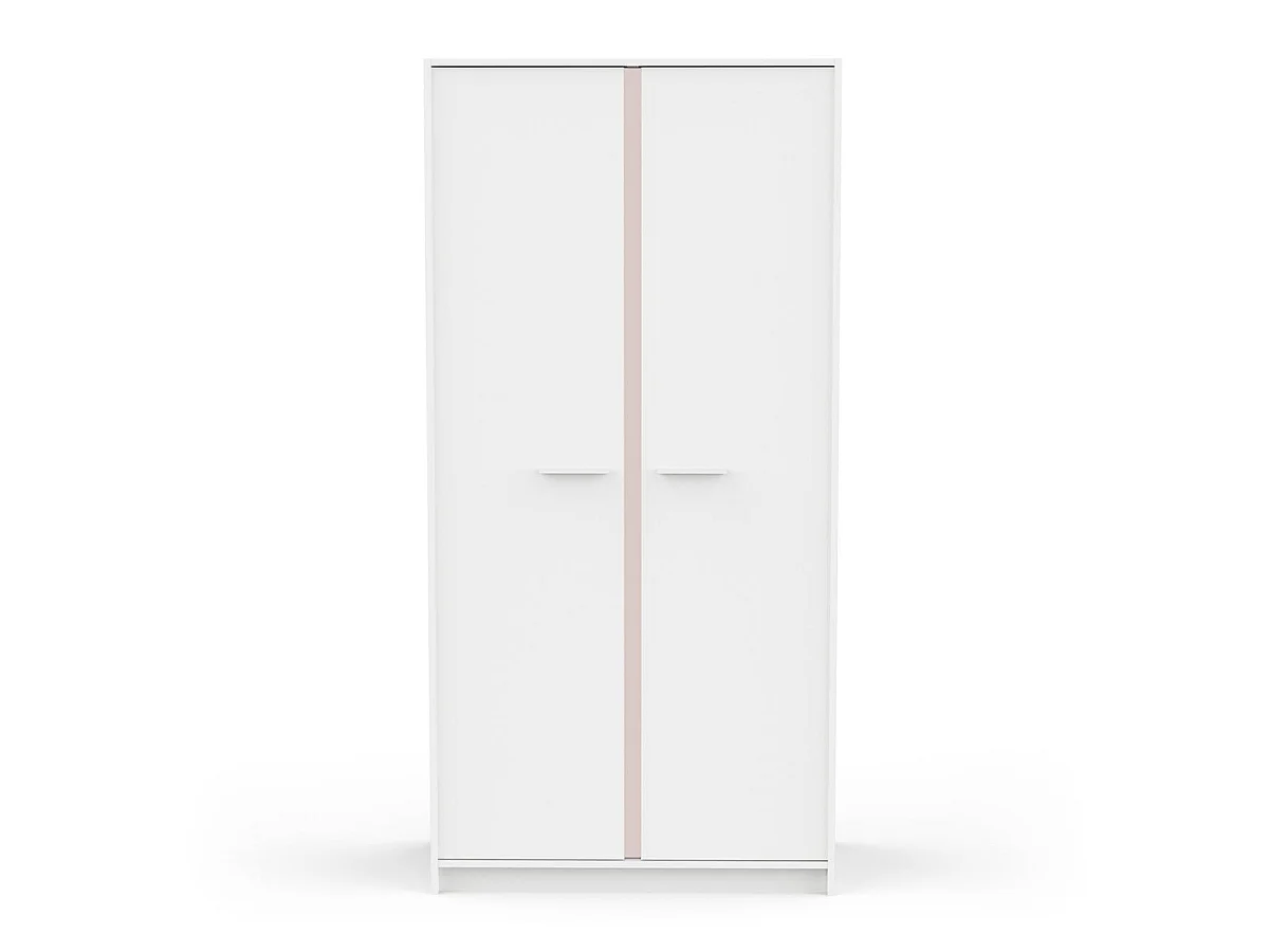 Szafa 2-drzwiowa biała wys. 180,9 cm ARLO