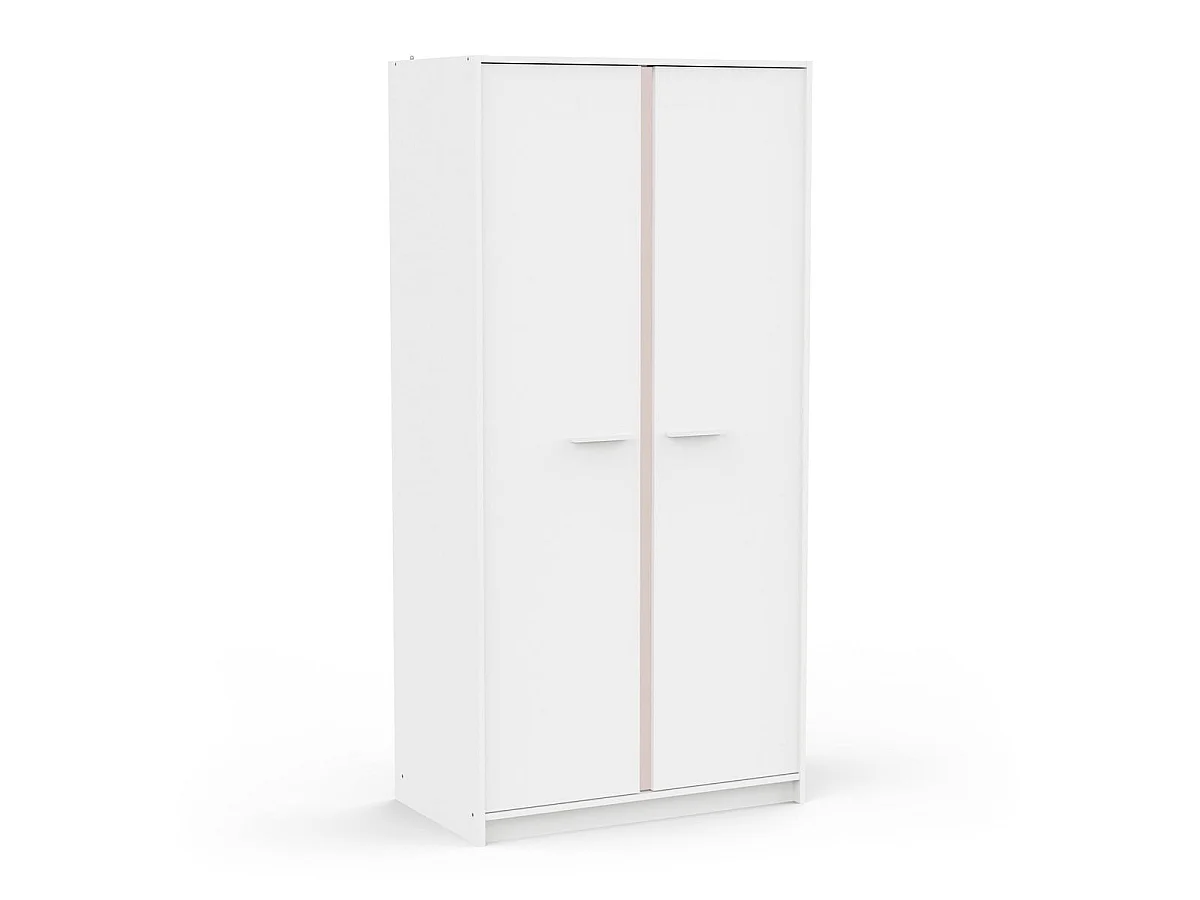 Szafa 2-drzwiowa biała wys. 180,9 cm ARLO