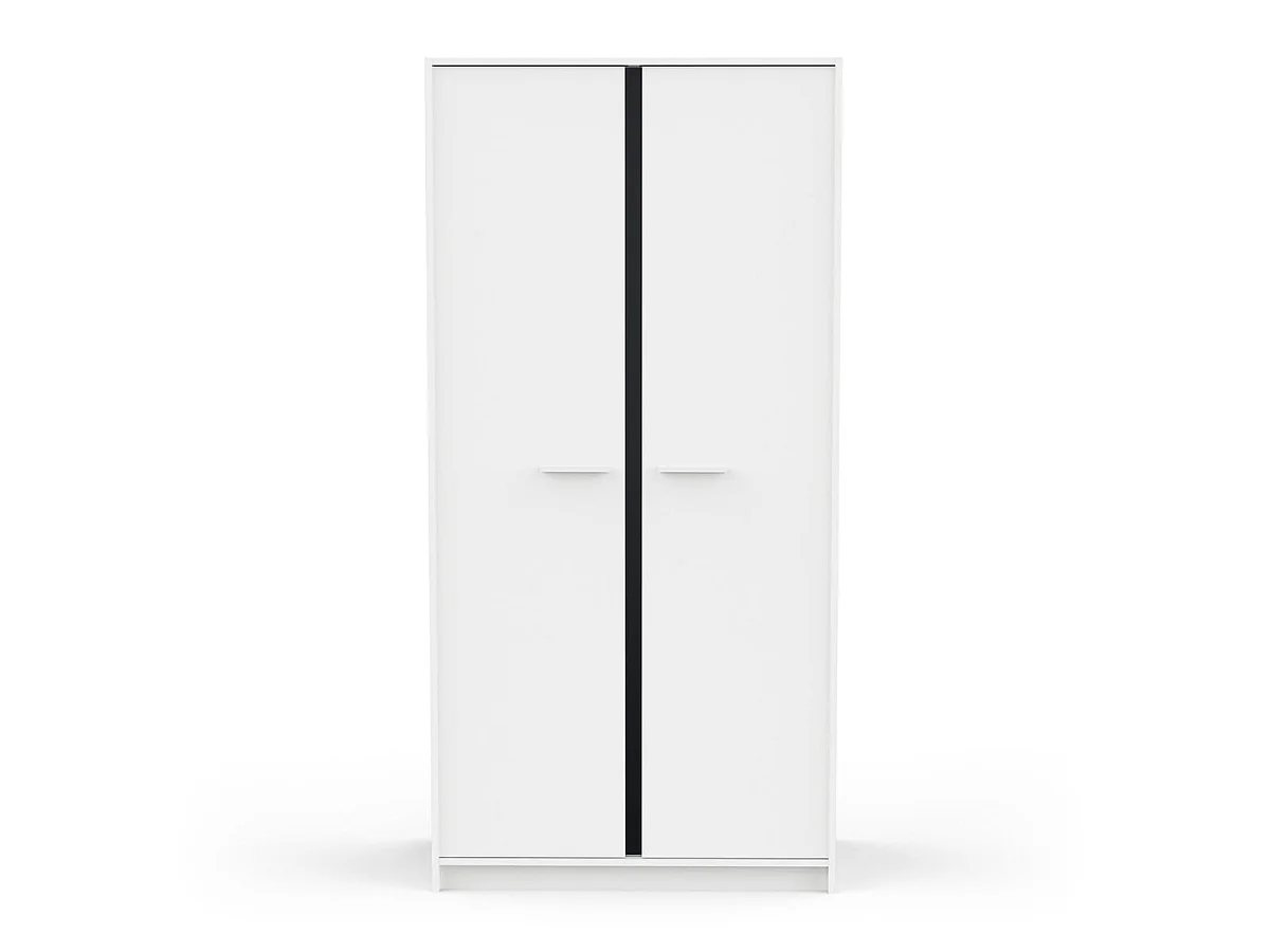 Szafa 2-drzwiowa biała wys. 180,9 cm ARLO