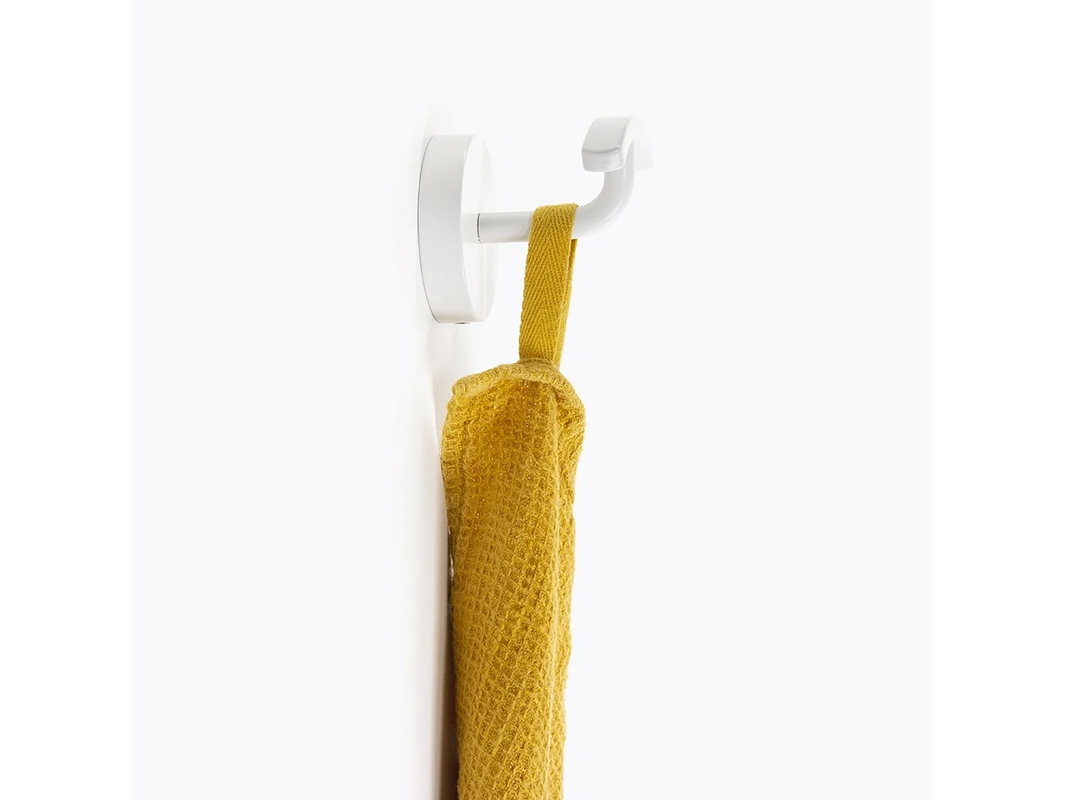 Patère à fixer blanche ou noir en inox - BATHBAZAAR