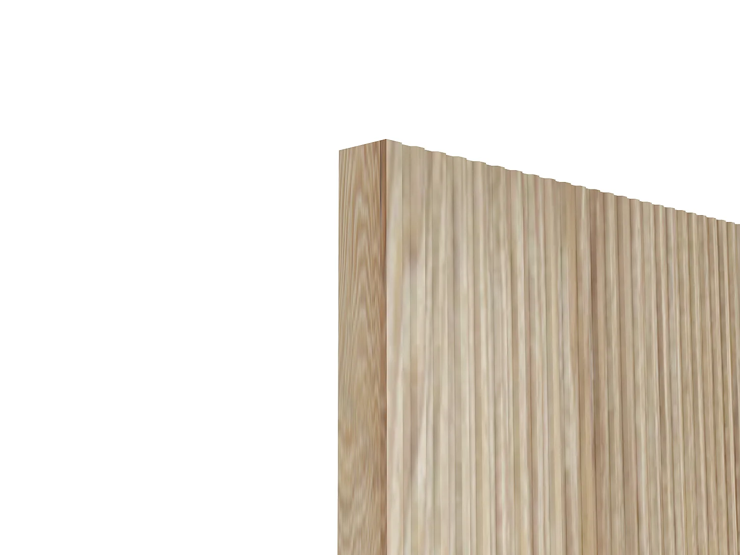 Schiebetür aus Holz und MDF mit unsichtbarer Laufschiene - Naturell hell gestreift - 93 x 210 cm - LORVISA