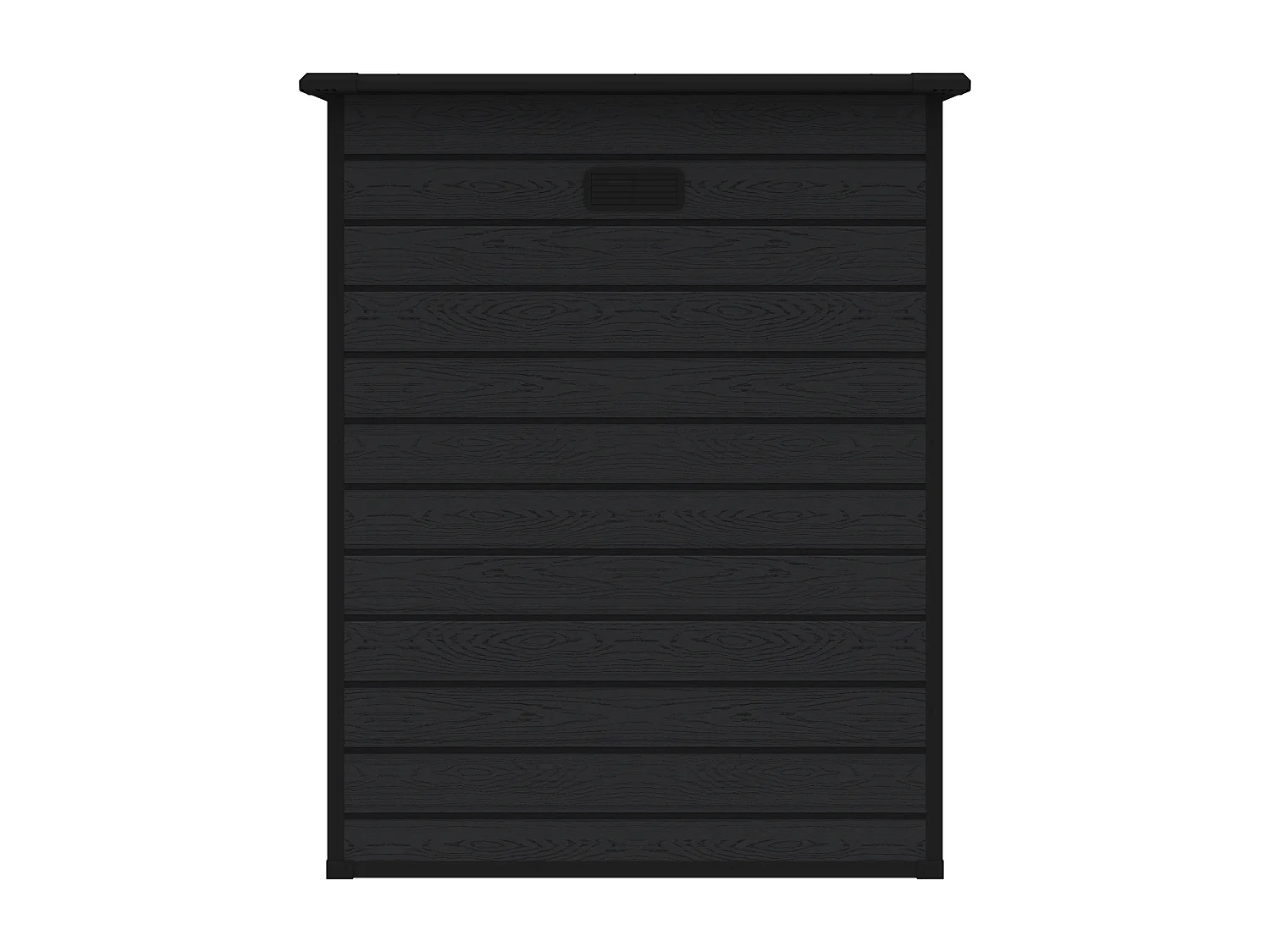 Abri de jardin en résine effet bois gris 1,38 m² avec plancher – CLETO