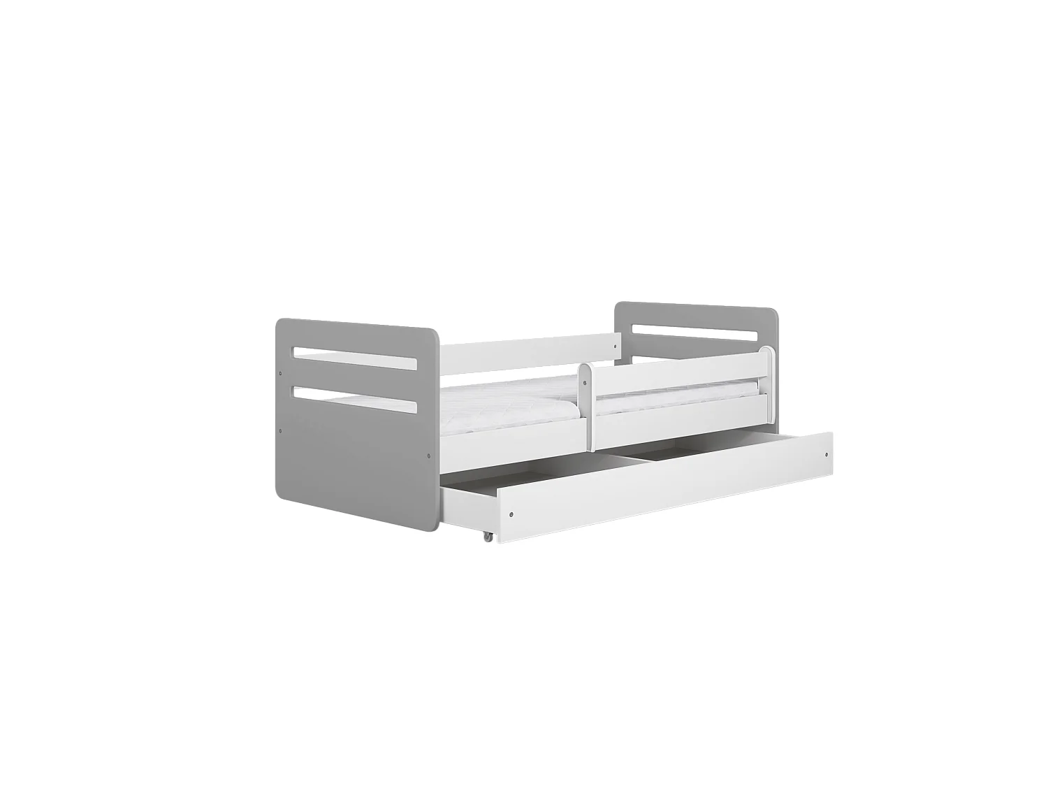 Lit enfant Tomi MIX 70x140, 80x160, 80x180 cm - Ensemble complet avec matelas et tiroir