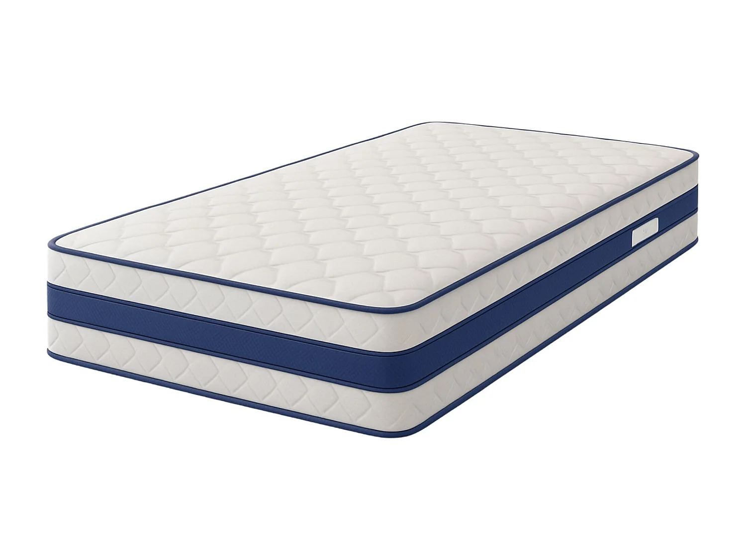 Lattex Blue Matelas 80x190 Mousse rembourrage 100 % polesther - Hauteur 29 cm - Soutien Très Ferme - Face Hiver avec Laine - Face été avec Lin - (80_x_190_cm)