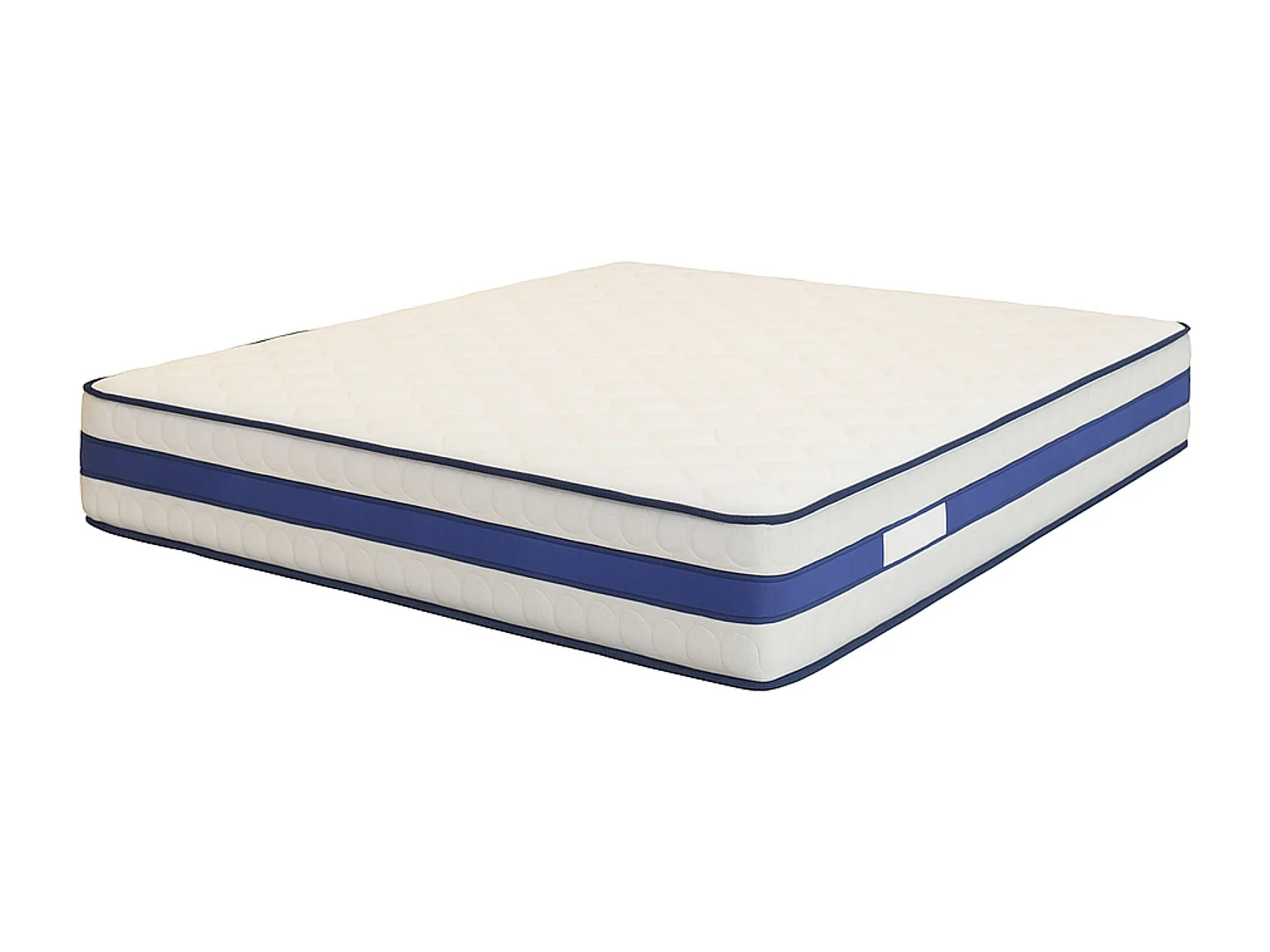 Lattex Blue Matelas 2x100x200  Hauteur 29 cm - Face Hiver avec Laine - Face été avec Lin - Soutien Ferme