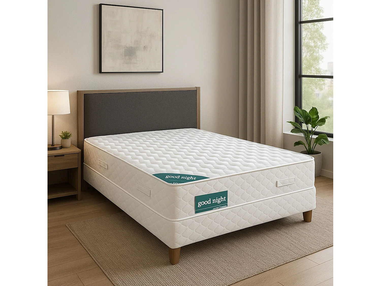 Matelas 120x200 - Hauteur 21 Cm - Soutien Ferme - Confort Optimal - Usage Quotidien - Densité 35 Kg/m3 - MATELAS GOODNIGHT