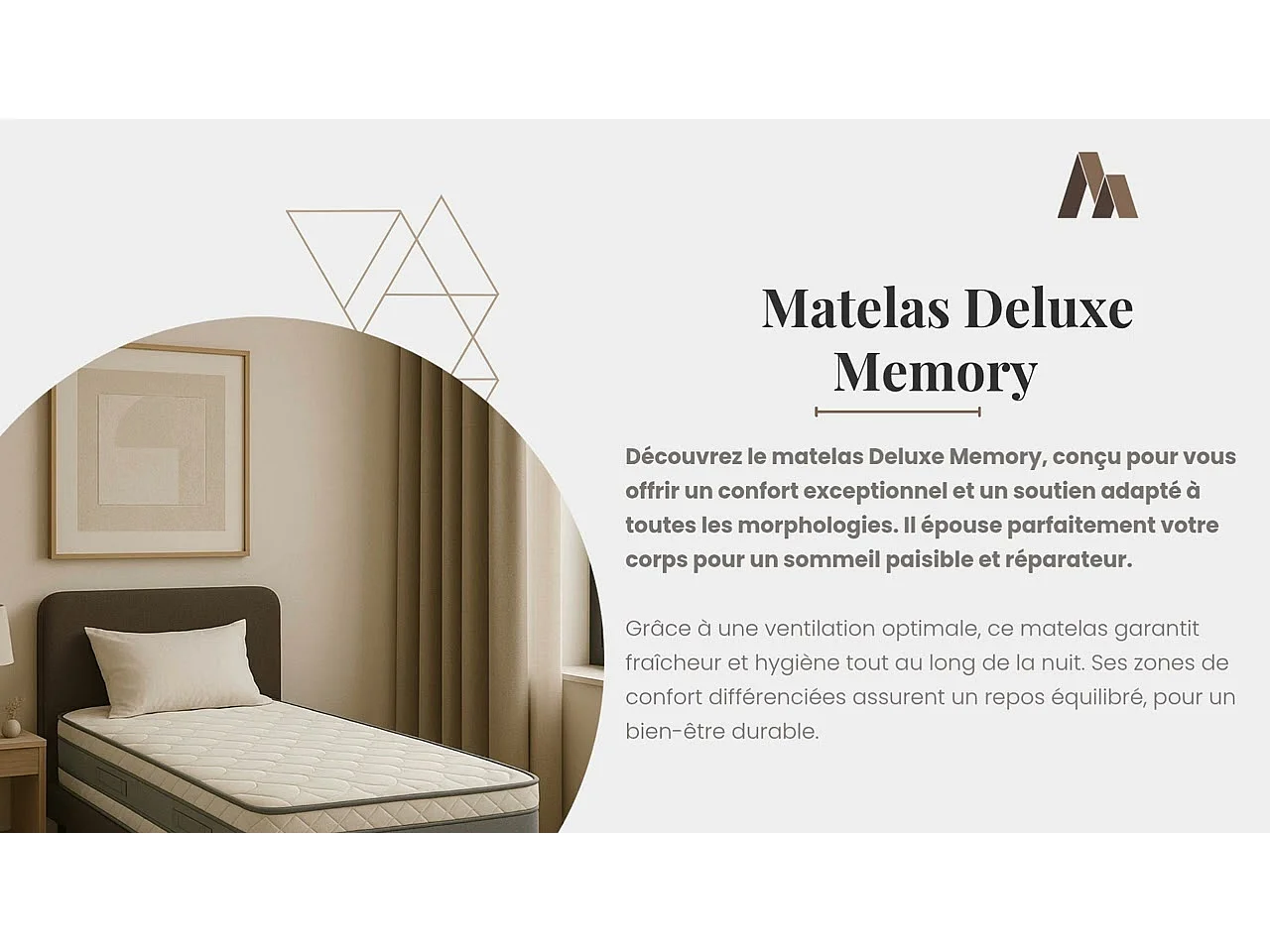 Nuits d'or Matelas 140x200 Contact Mémoire de Forme - Hauteur 21 Cm - Soutien Ferme -