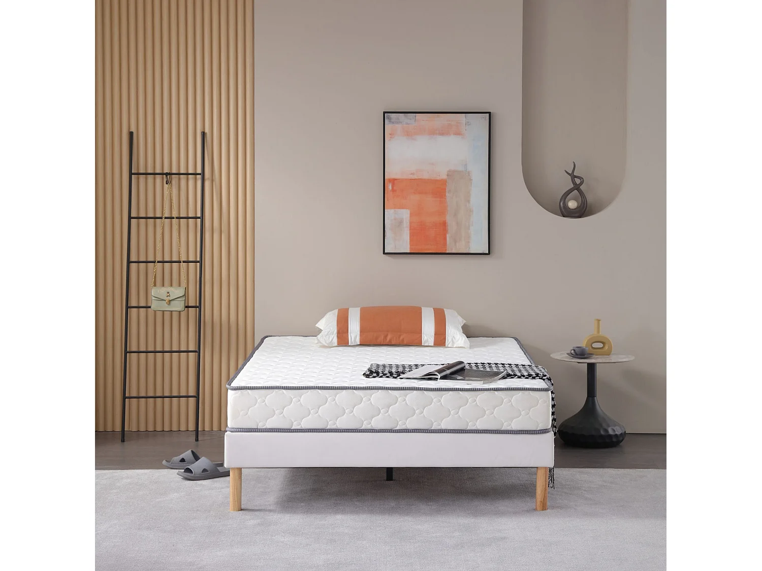 Matelas 120x200 - Hauteur 18 Cm - Densité 30 Kg/m3 - Soutien Ferme - Confort Optimal - Usage Quotidien - Nuits d'Or - MATELAS DOUX REVE