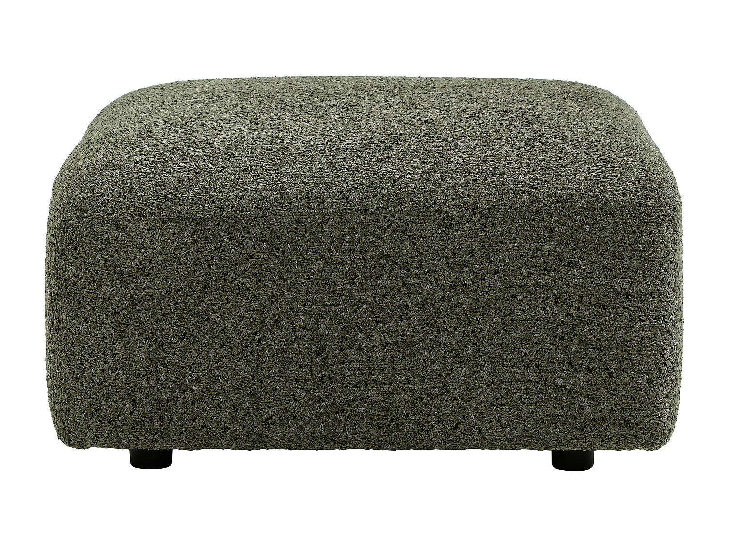 Sitzhocker aus Bouclé-Stoff in Grün DANEPI
