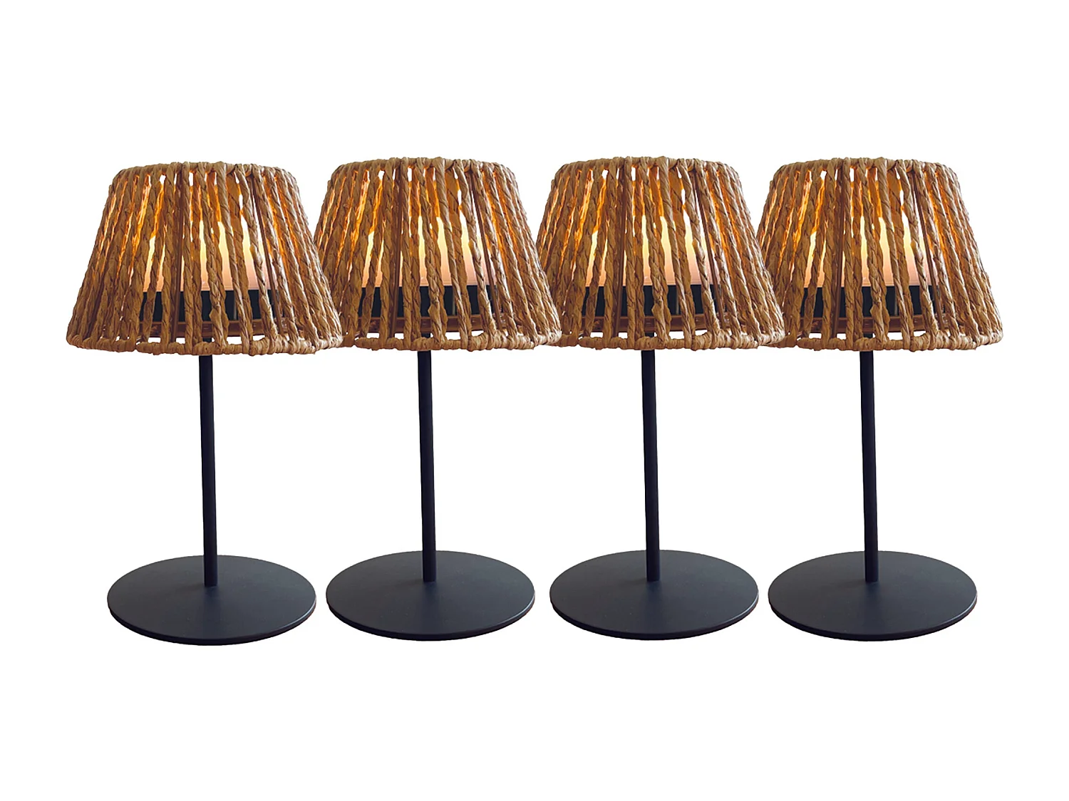 4 Lampes de table TWINS RAFFY H24cm