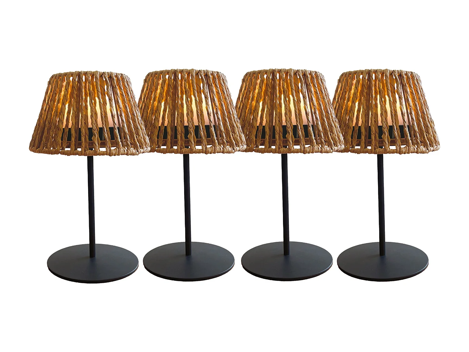 4 Lampes de table TWINS RAFFY H24cm
