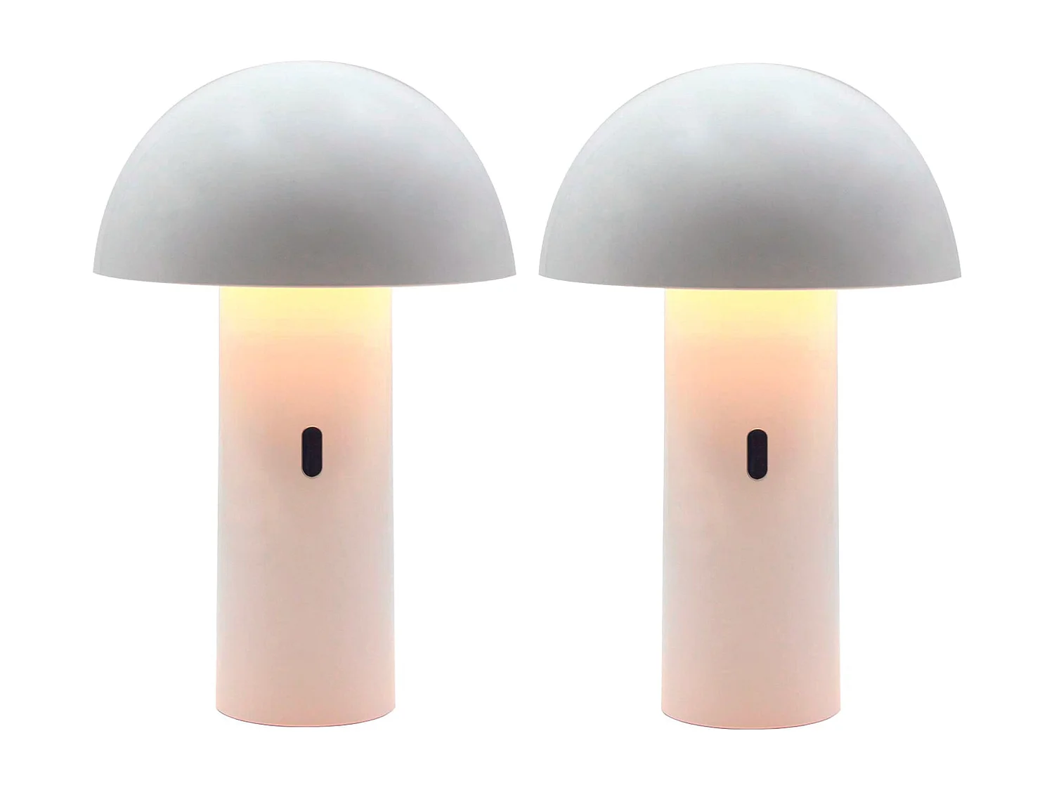 2 Lampes de table sans fil TOD Blanc H28cm