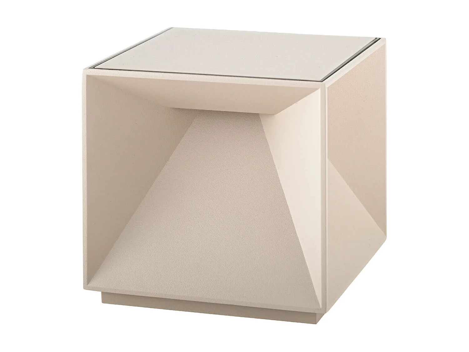 Lampe de chevet sans fil CUBOX Sable 10cm