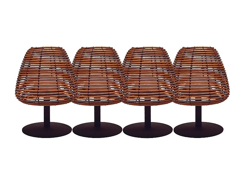 4 Lampe de table sans fil STANDY MINI BOHEME H25cm