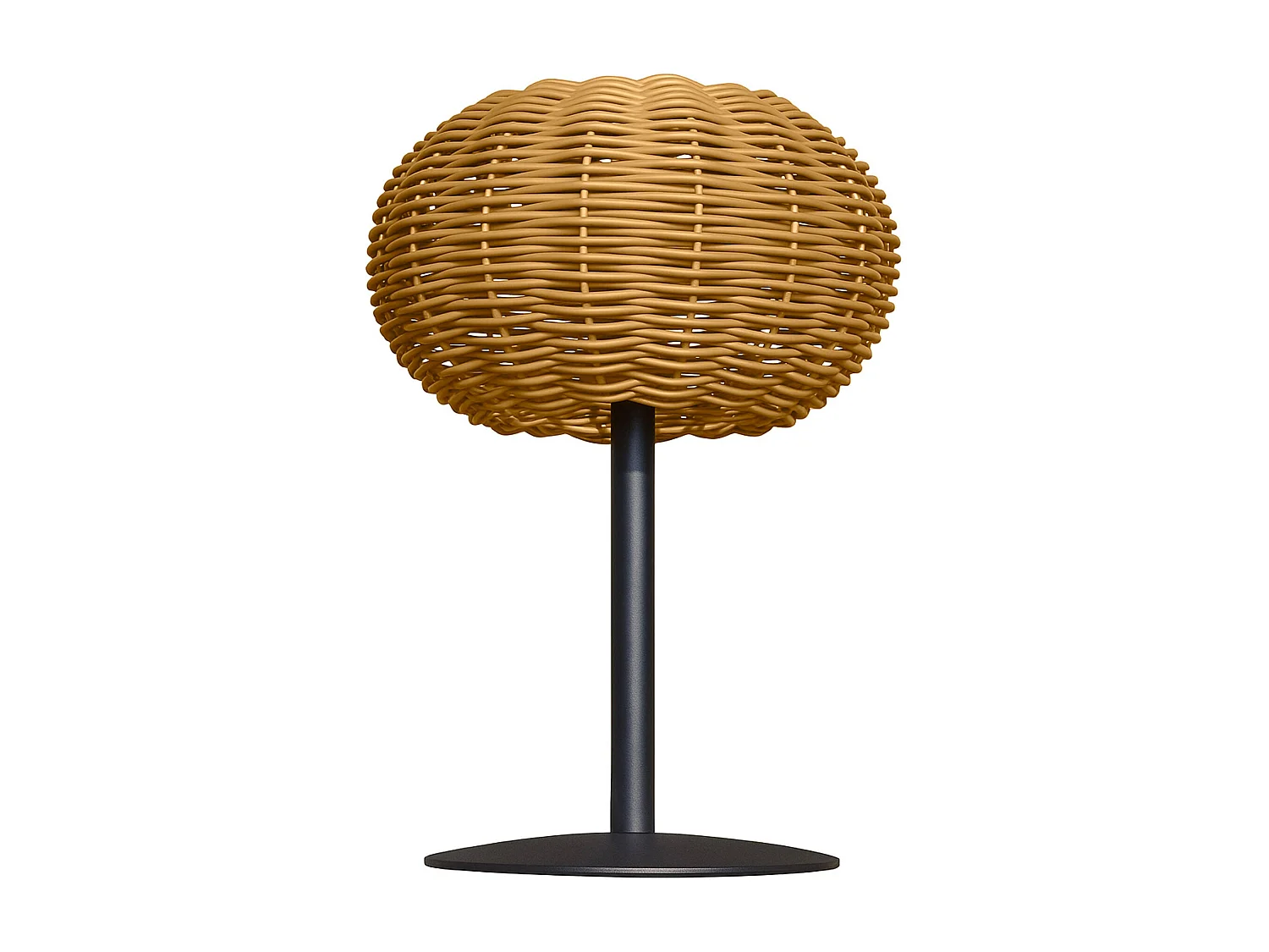 Lampe de table solaire SAMIRA SOLAR polyrotin H25cm