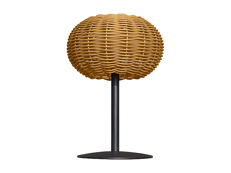 Lampe de table solaire SAMIRA SOLAR polyrotin H25cm