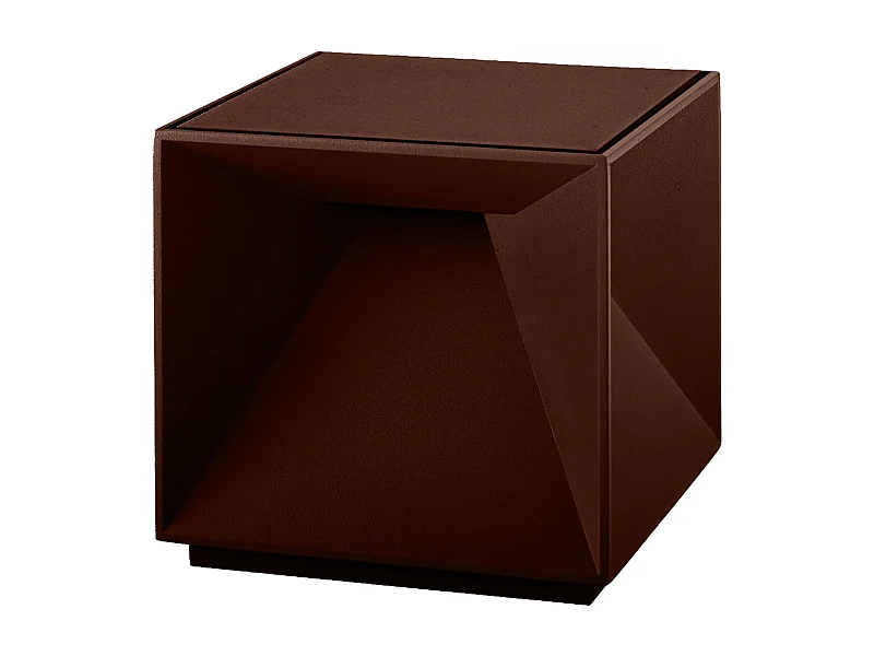 Lampe de chevet sans fil CUBOX MINI Rouille 8cm