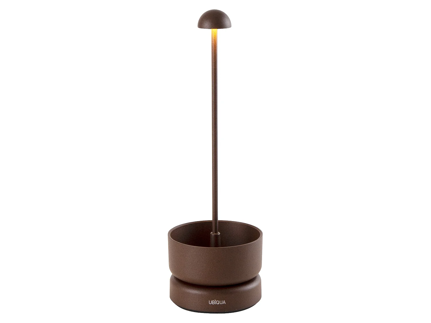 Lampe de table sans fil aluminium BASKET Rouille H31cm