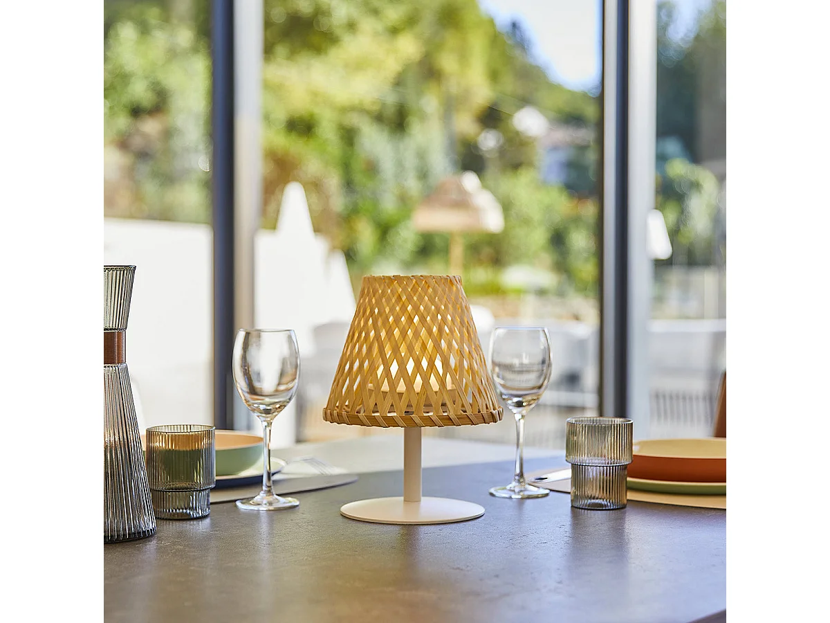 2 Lampes de table sans fil IBIZA H26cm