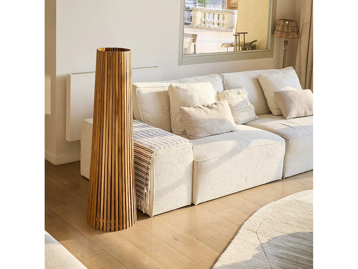 Lampadaire d'extérieur solaire TECKA SMALL H120cm