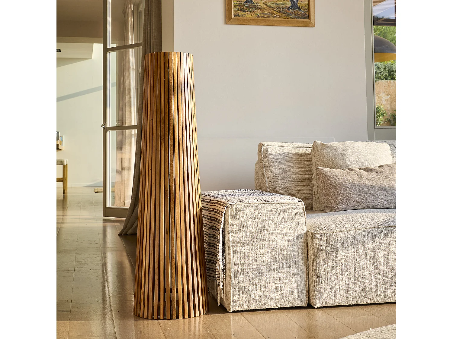 Lampadaire d'extérieur solaire TECKA SMALL H120cm