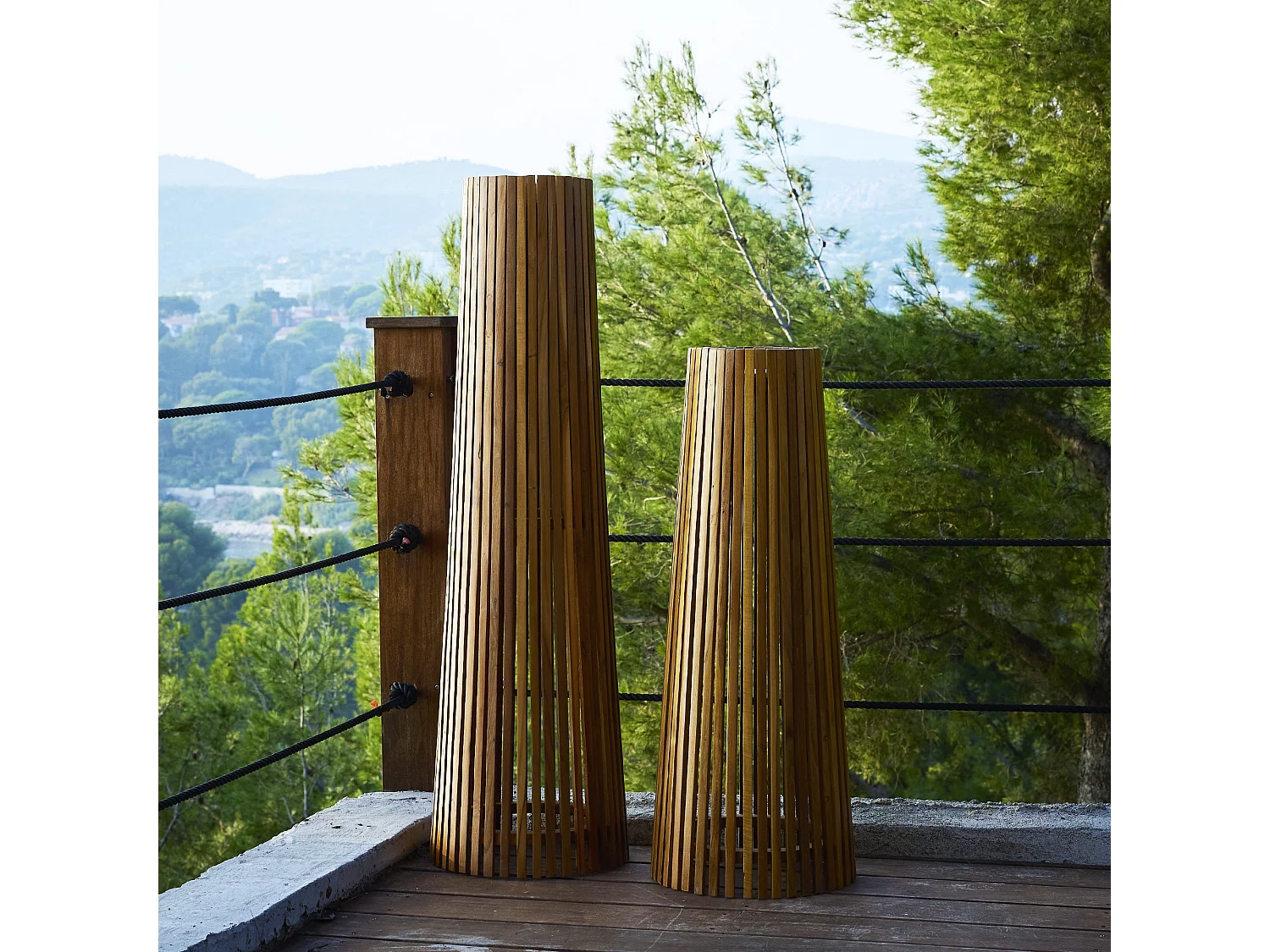 Lampadaire d'extérieur solaire TECKA SMALL H120cm