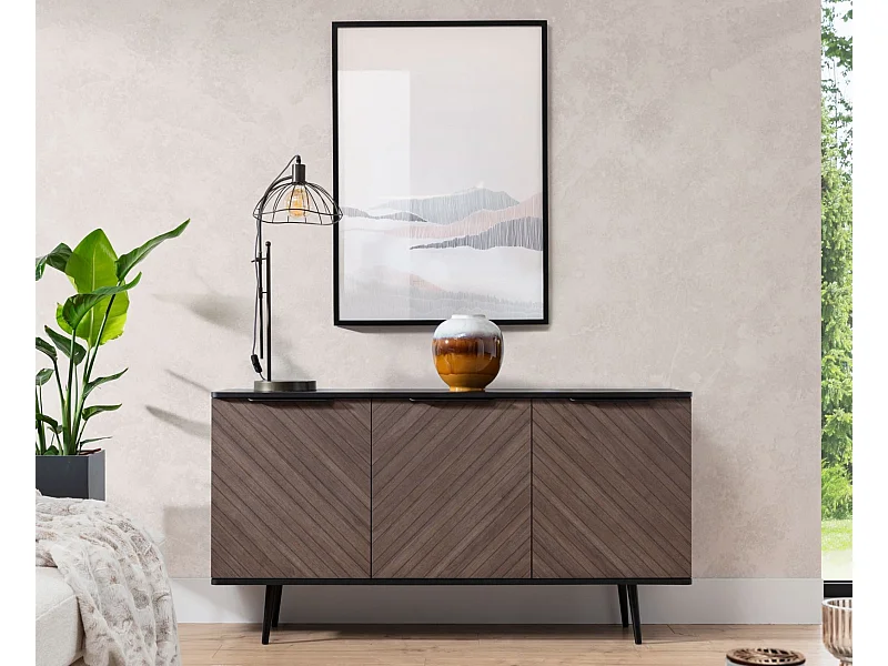 Sideboard Pinelli 150 cm - 3 türen fischgrät captain deck