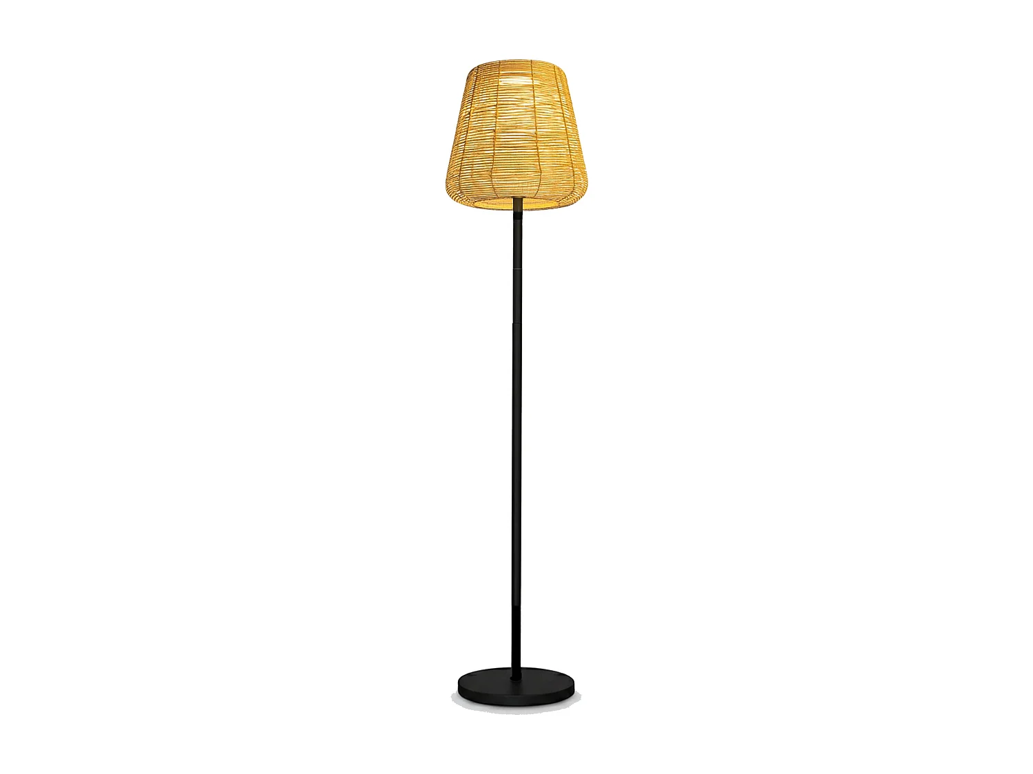 Lampadaire solaire TALL BOHEME en polyrotin H160cm