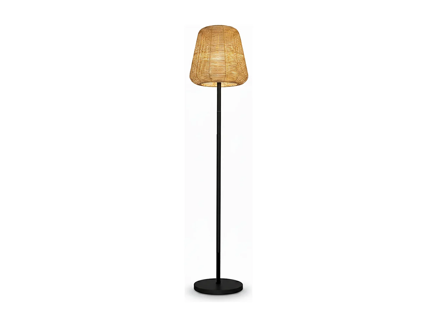 Lampadaire solaire TALL BOHEME en polyrotin H160cm