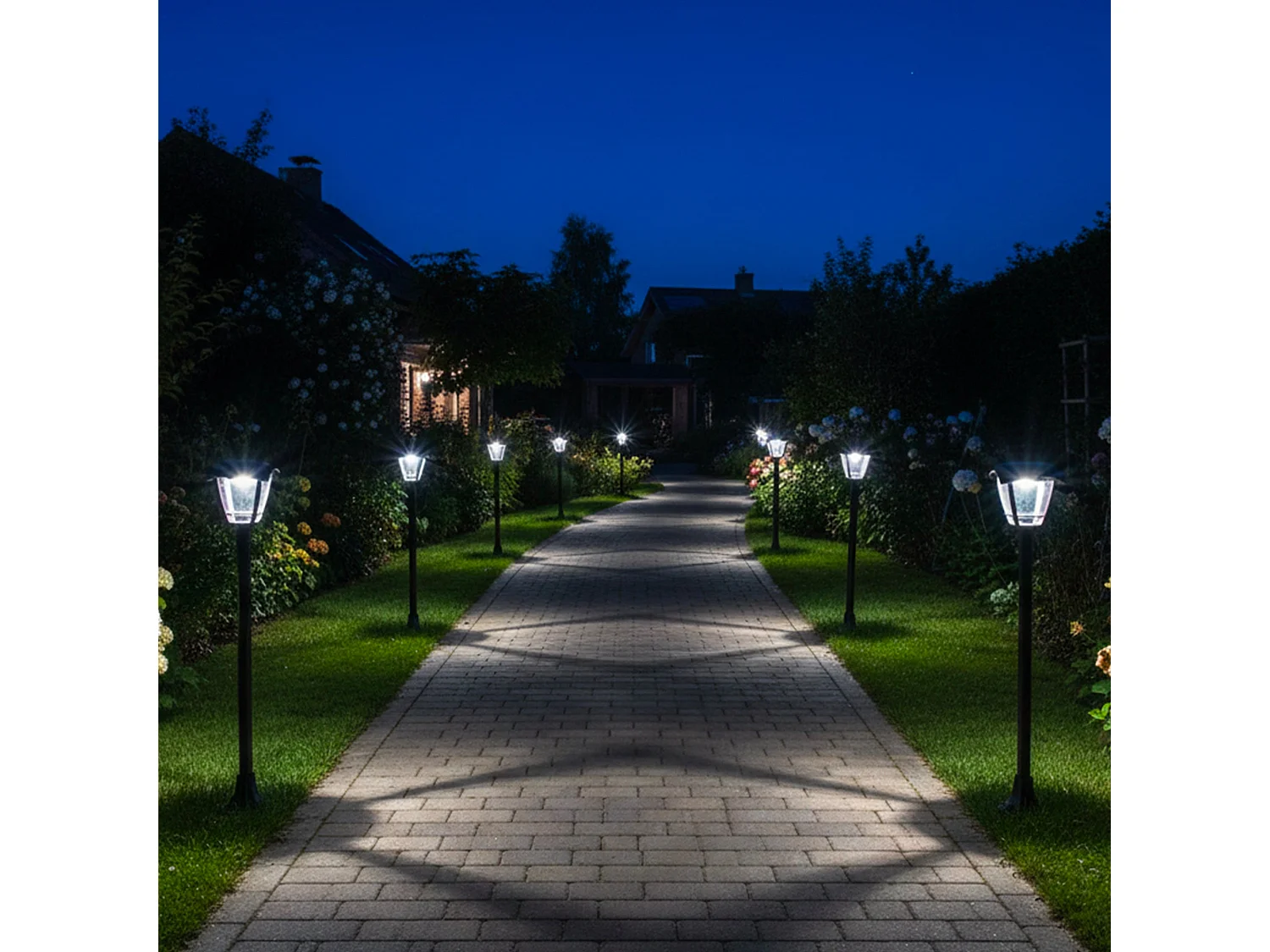 Lampadaire solaire LUMAX TALL sensor H112cm