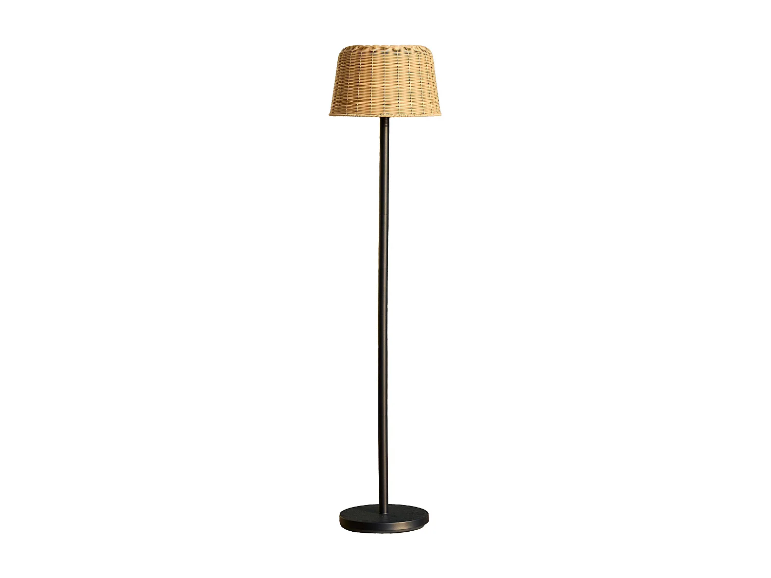 Lampadaire solaire MATEO en polyrotin H160cm