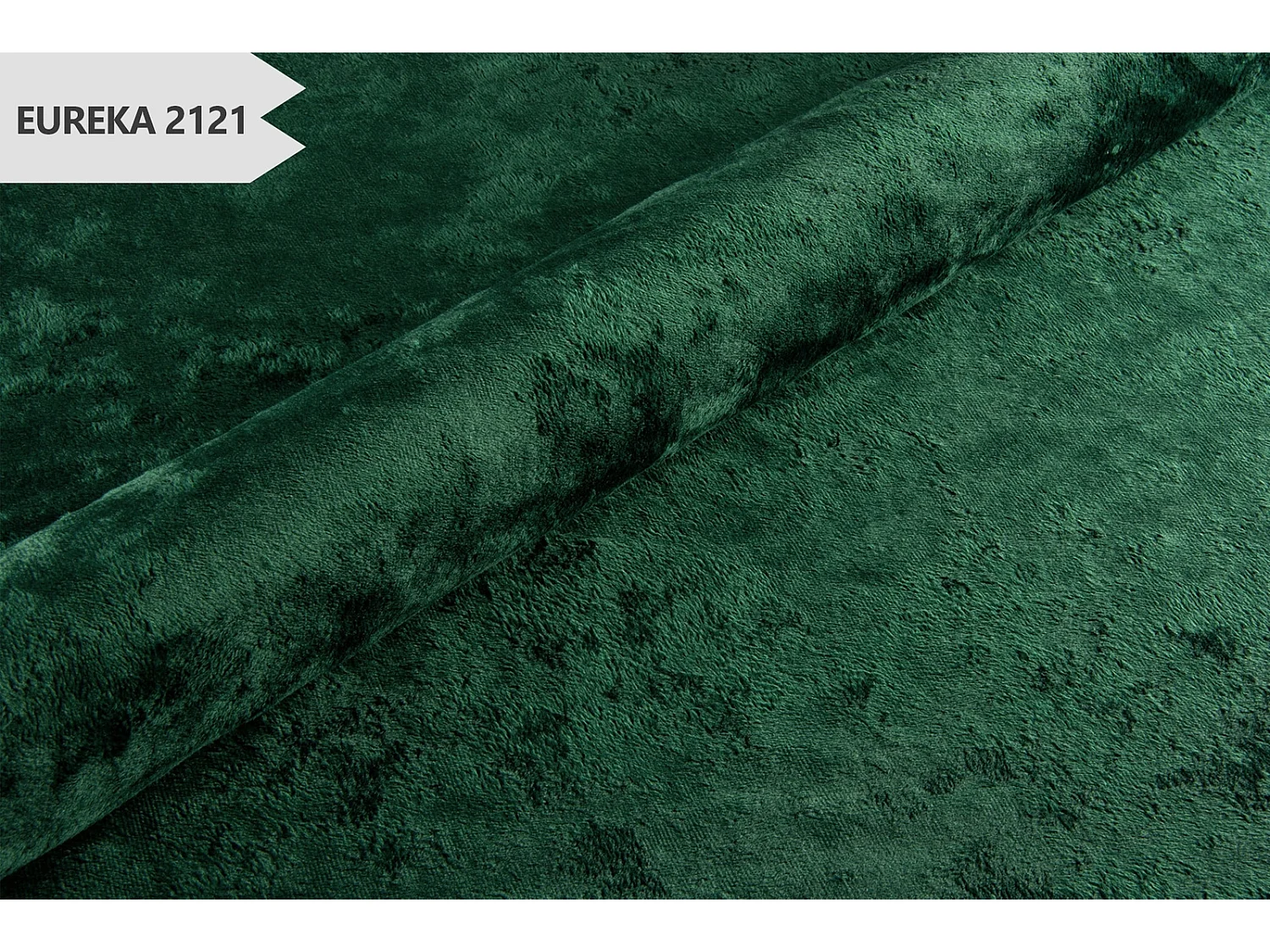 Canapé 2 places Adria - velours vert malachite pieds noirs